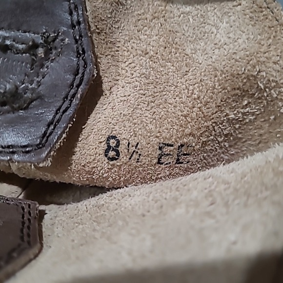 Ariat Rambler Brown Bomber‎ Distressed Snip Toe Cowboy Boots Mens 8.5 EE - Picture 12 of 13